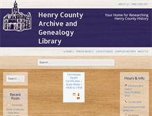 Tablet Screenshot of henrycountyarchive.org